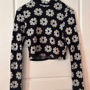 Billabong Juniors' Daisy Days Mock-Neck Cropped Top